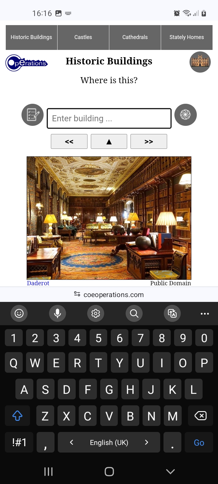 Historic Buildings Screenshot